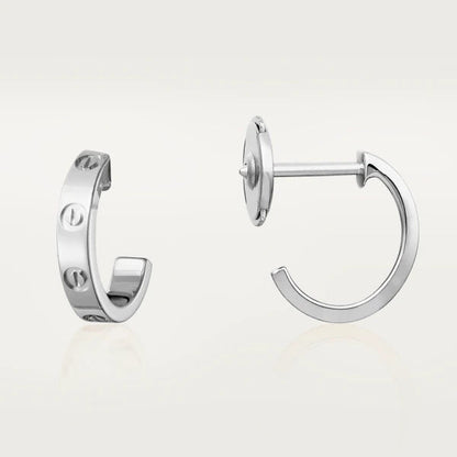 Aura LOVE OHRRINGE 2,65MM SILBER