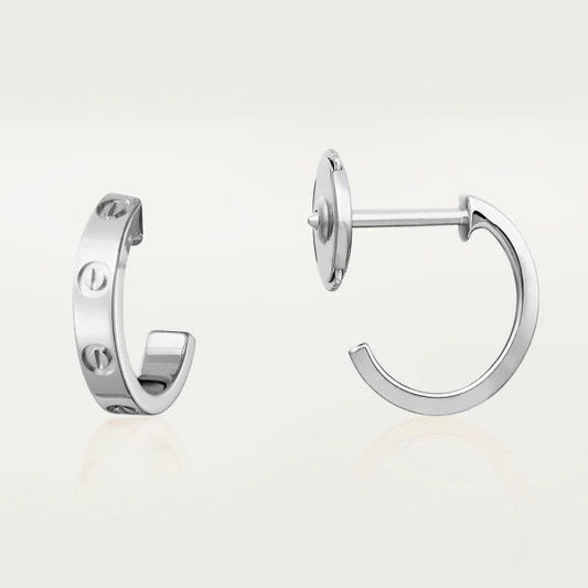 [⭐Aura ]LOVE EARRINGS 2.65MM SILVER