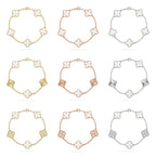[Aura ]New CLOVER WHITE PEARL MOP 5 MOTIF BRACELET COLLECTION