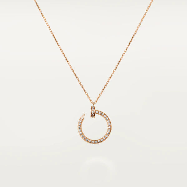 Aura JUSTE NECKLACE PINK GOLD DIAMONDS