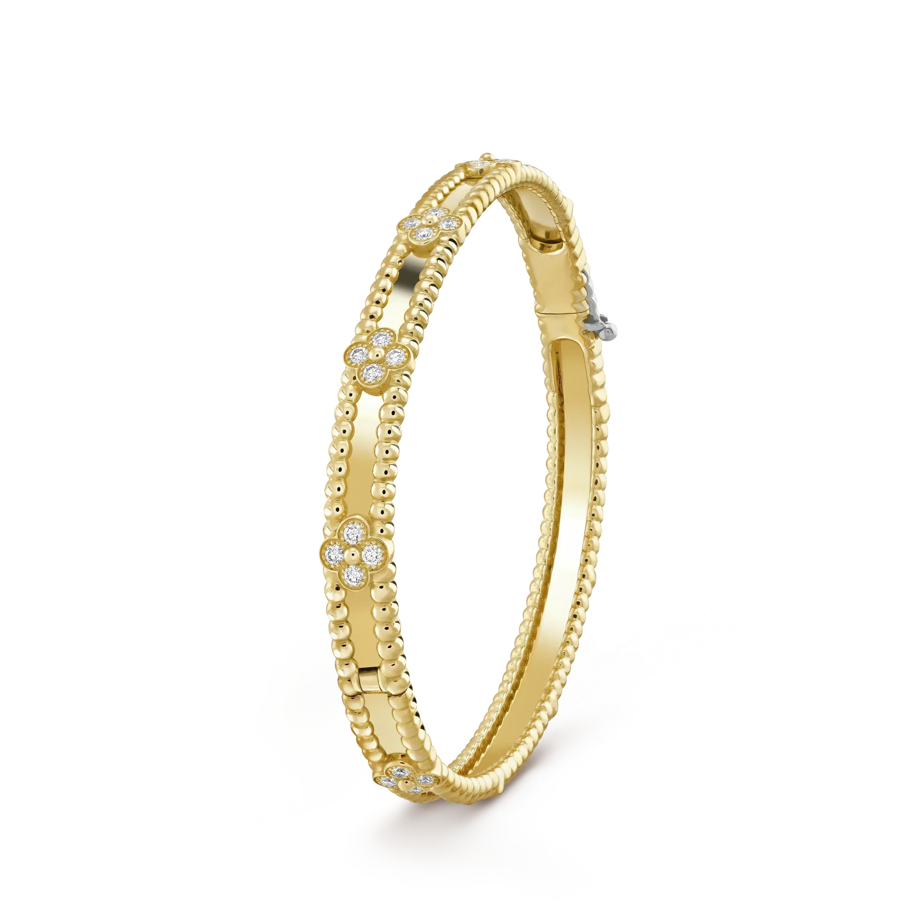 Aura CLOVER BRACELET 4MM DIAMONDS