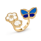 [Aura ] 2026 NEW MODEL SPRING LUCKY 3 MOTIF GOLD RING