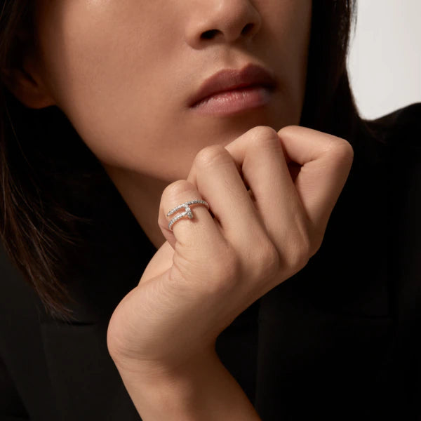 Aura JUSTE RING 1.8MM SILBER DIAMANTEN