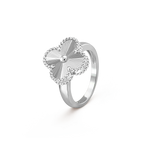 Aura CLOVER SILVER RING