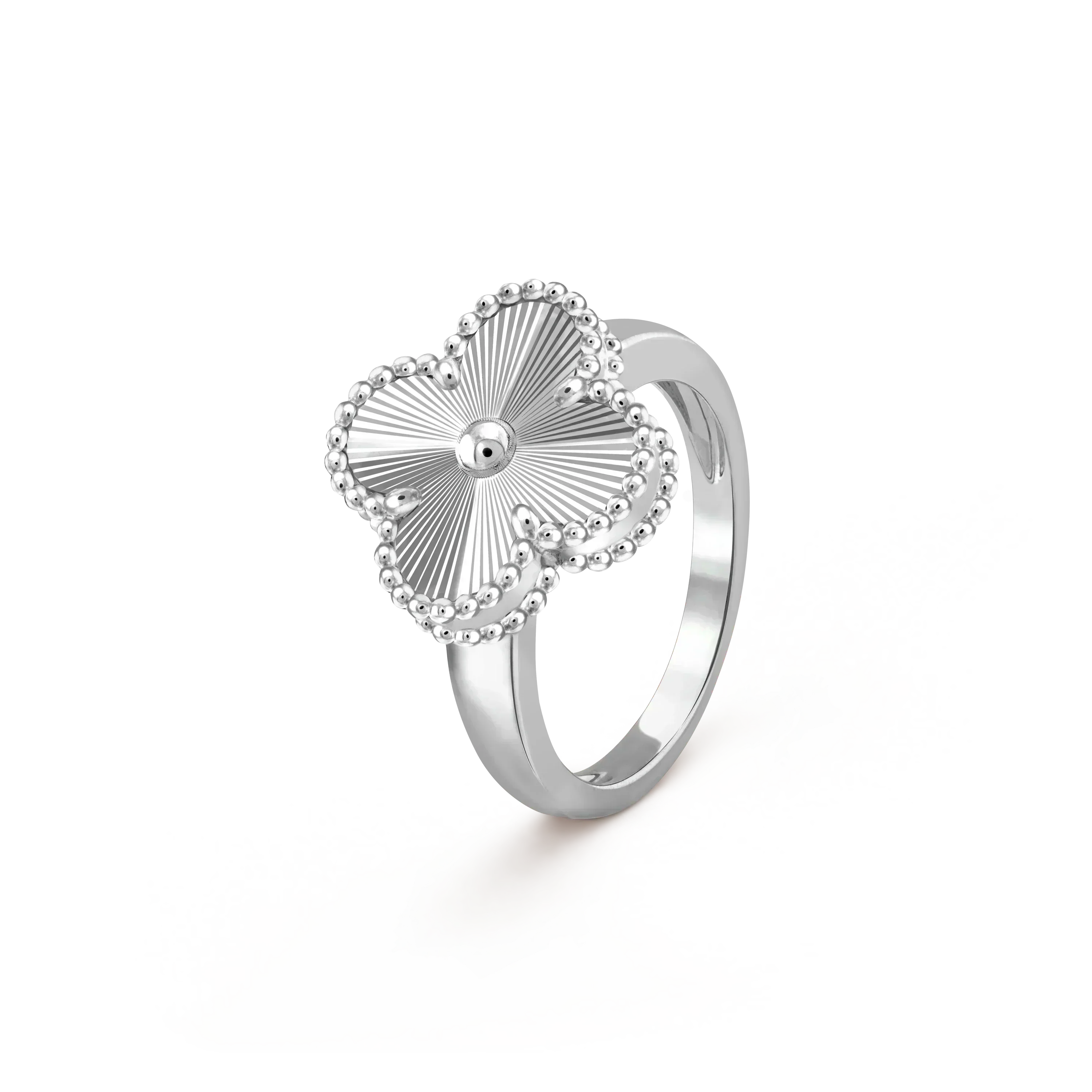 Aura CLOVER SILVER RING
