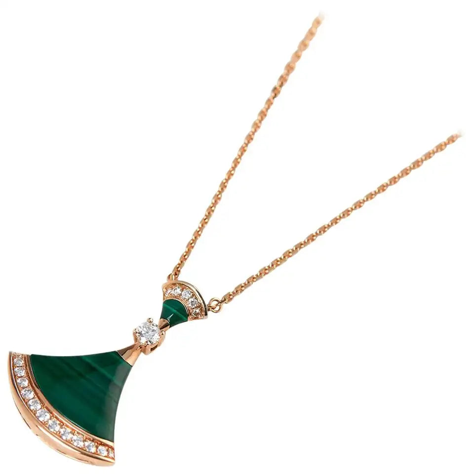 [⭐Veya]DREAM HALSKETTE MALACHIT DIAMANT