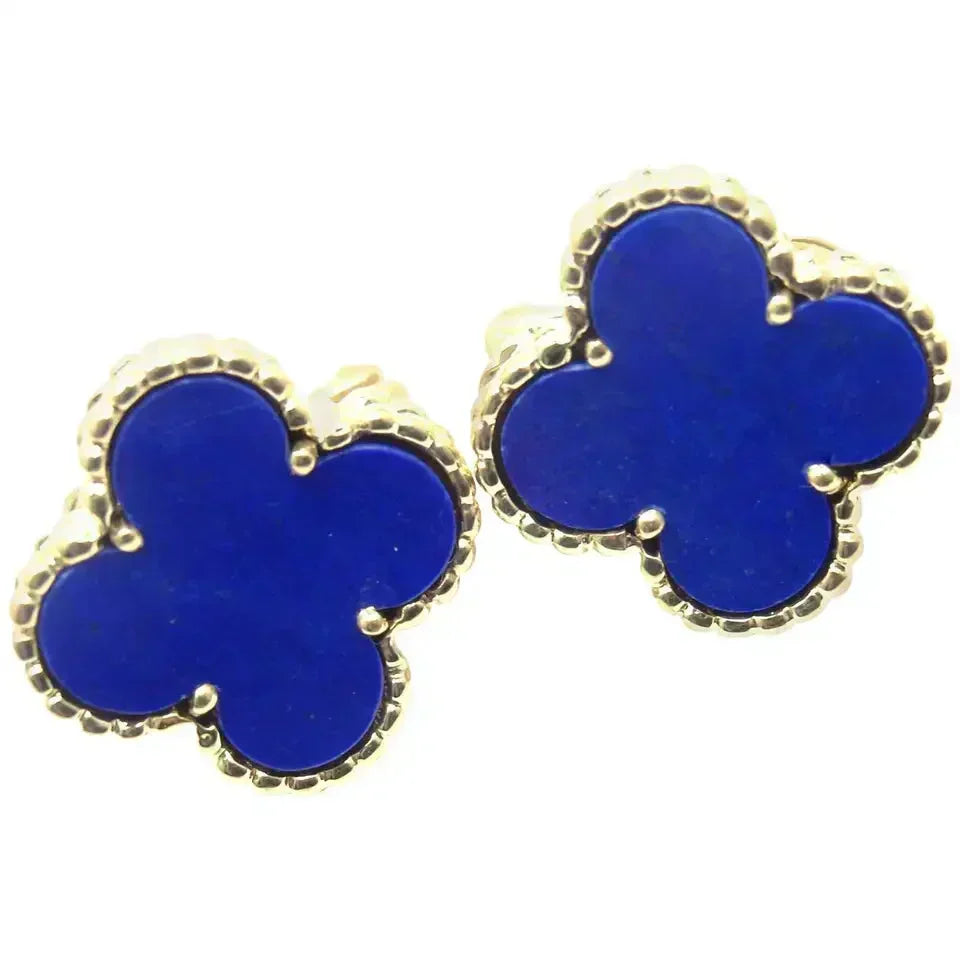 [⭐Aura ]CLOVER MINI 9.5MM TURQUOISE EARRINGS