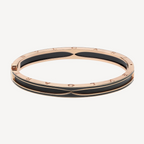 [⭐Veya]ZERO 1 PINK GOLD MIT MATTEM SCHWARZEM KERAMIKARMBAND
