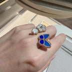 [Aura ] 2026 NEW MODEL SPRING LUCKY 3 MOTIF GOLD RING