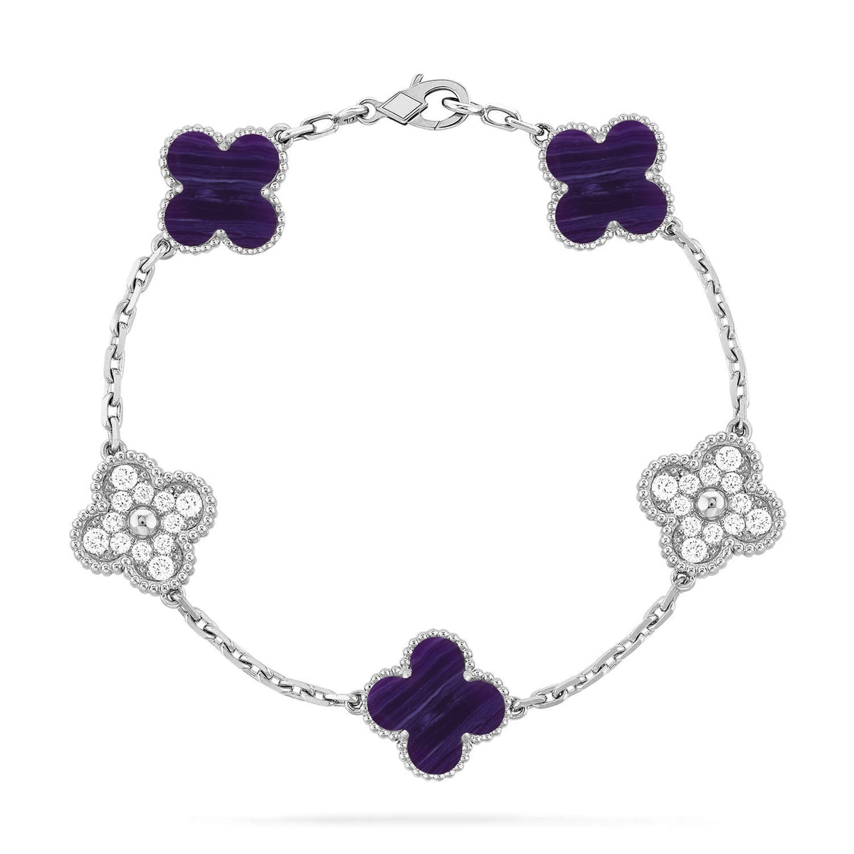 [Aura ]Neue Armband-Kollektion „CLOVER 5 MOTIF PURPLE STRIPES“