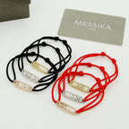 [Aura ]Messika Care(s) pink cord pavé bracelet