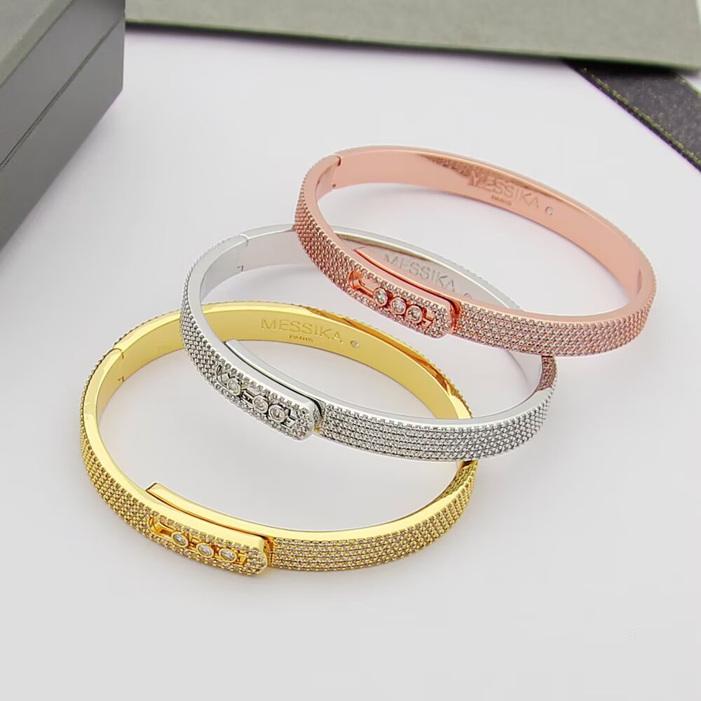 [Aura ]Move Noa Full Pavé Diamond Bangle Bracelet