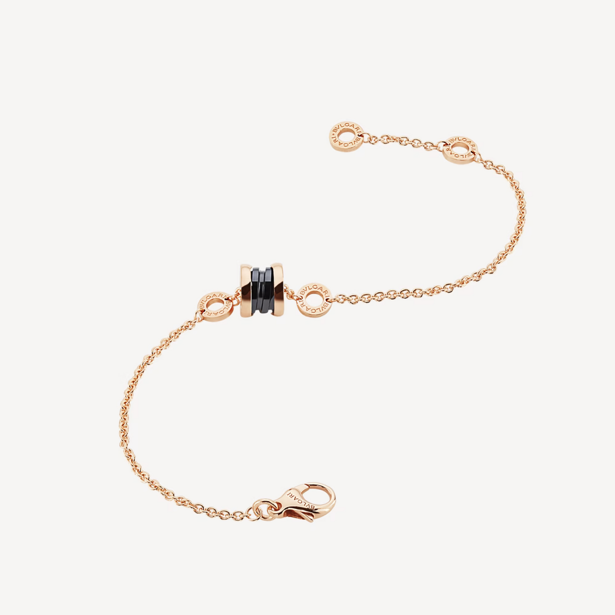 [⭐Veya]ZERO 1 ARMBAND AUS SOFT PINK GOLD UND SCHWARZER KERAMIK