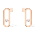 [Aura ] MOVE UNO SMALL 1 DIAMOND EARRINGS