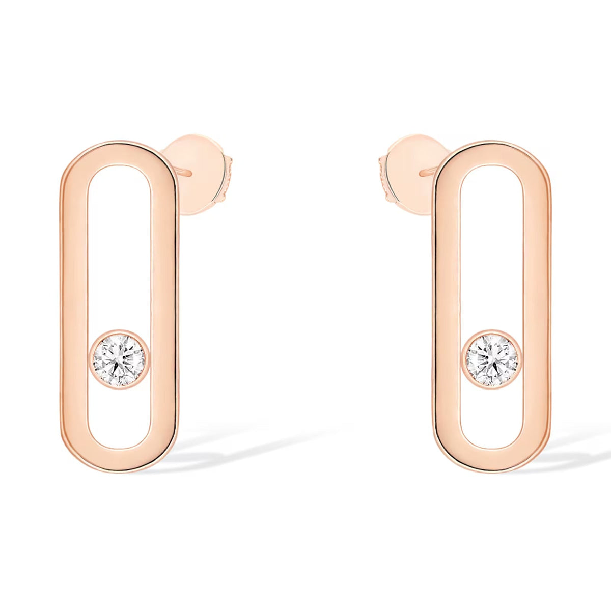 [⭐Aura ]MOVE UNO SMALL 1 DIAMOND EARRINGS