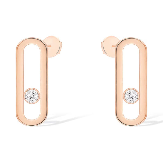 [⭐Aura ]MOVE UNO SMALL 1 DIAMOND EARRINGS