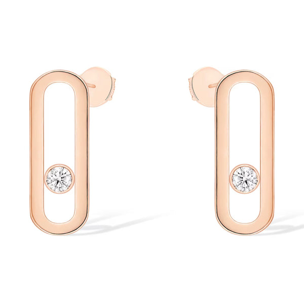 [⭐Aura ]MOVE UNO SMALL 1 DIAMOND EARRINGS