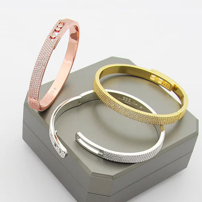 [⭐Aura ]Move Noa Full Pavé Diamond Bangle Bracelet