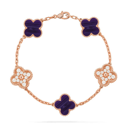 [Aura ]Neue Armband-Kollektion „CLOVER 5 MOTIF PURPLE STRIPES“