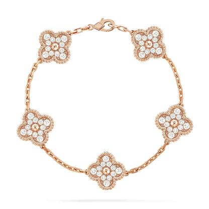 [Aura ] Neue CLOVER 5 MOTIV VOLL-DIAMANT-ARMBANDKOLLEKTION