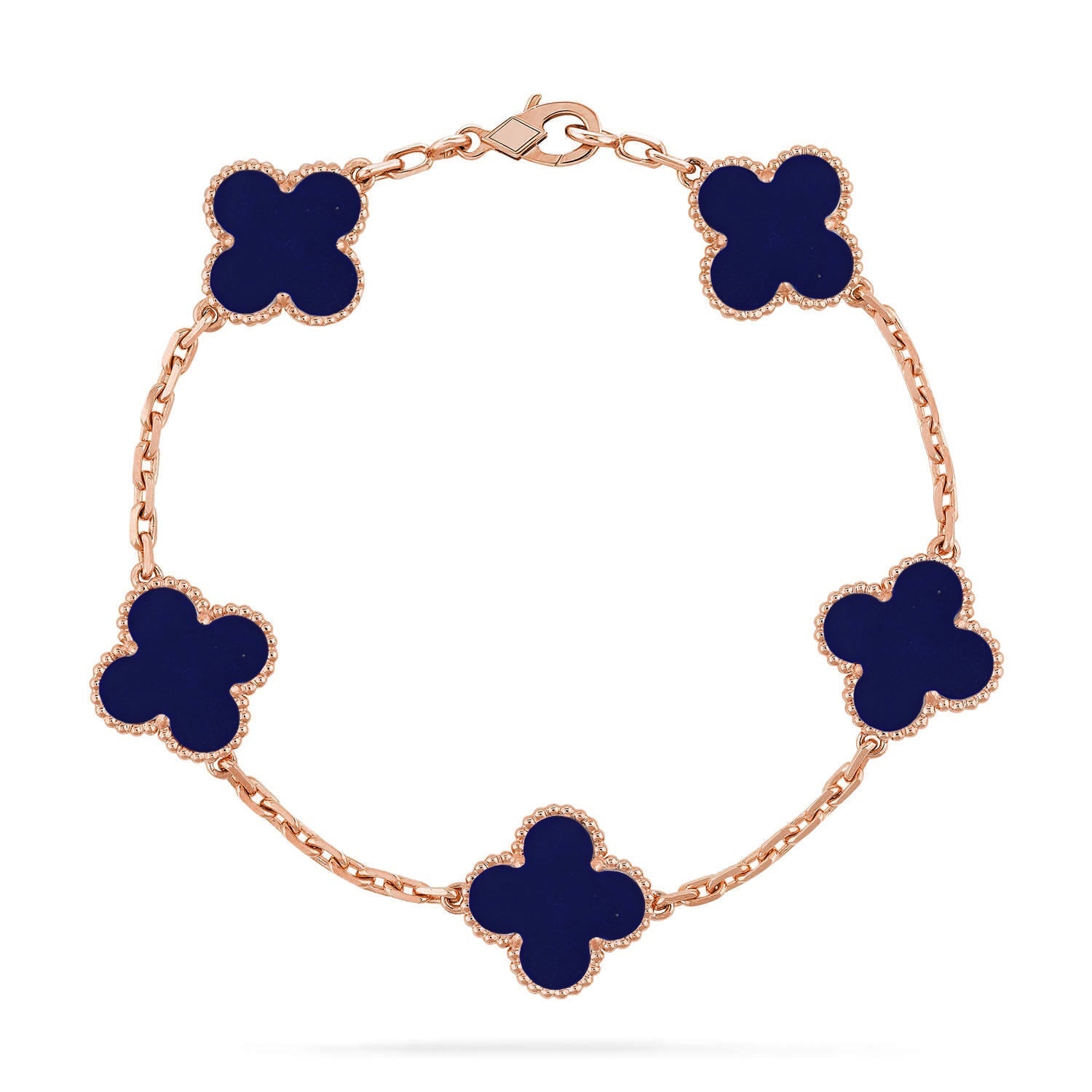 [Aura ]New CLOVER 5 MOTIF LAPIS LAZULI BRACELET COLLECTION
