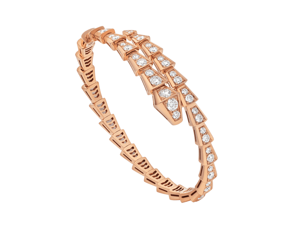 [⭐Veya]セルペンティ ブレスレット 6.8MM ピンクゴールド ダイヤモンド
