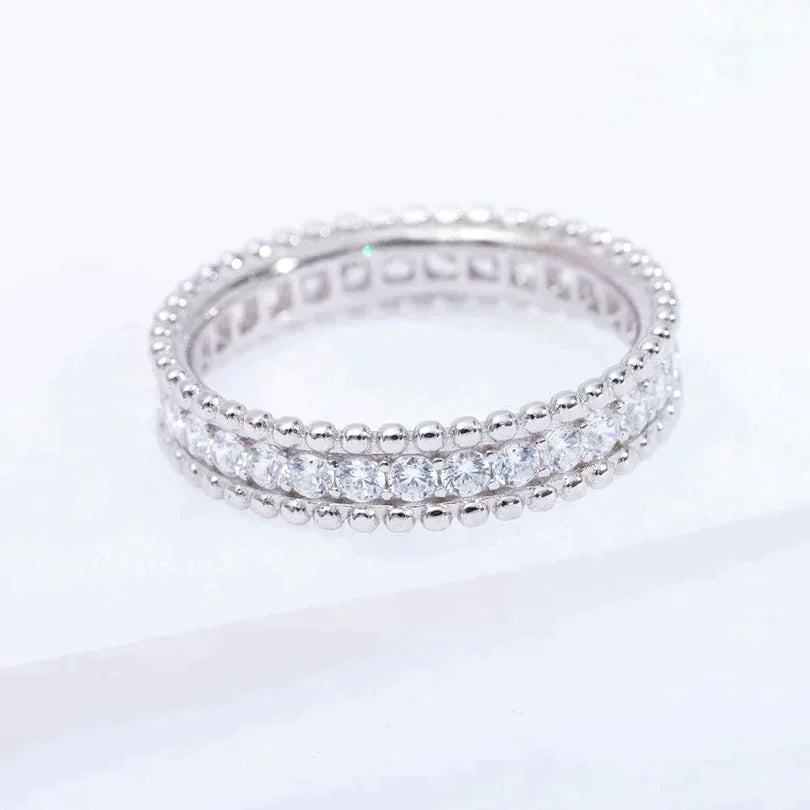 Aura PERLEE DIAMOND SILVER RING