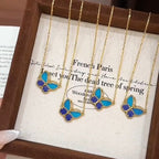 [Aura ] 2026 BUTTERFLY BLUE   NECKLACE