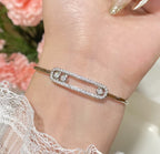 [Aura ]Move Pavé Diamond Bangle Bracelet M