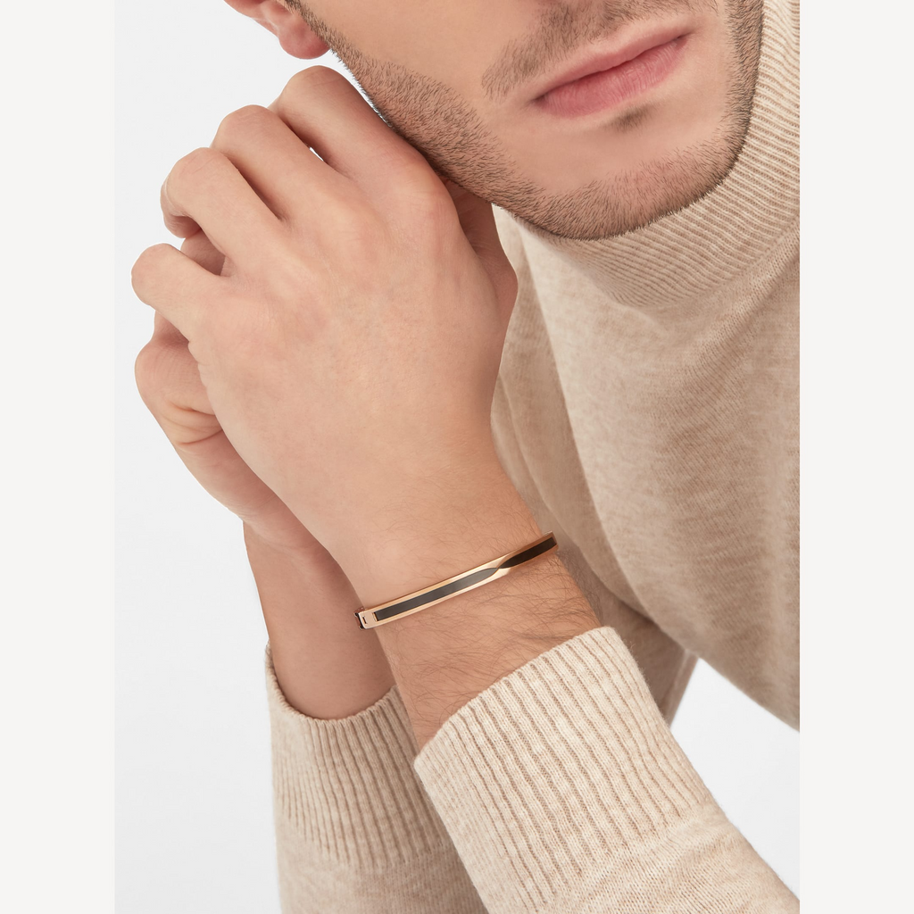 [⭐Veya]ZERO 1 PINKGOLD MIT SCHWARZEM KERAMIKARMBAND
