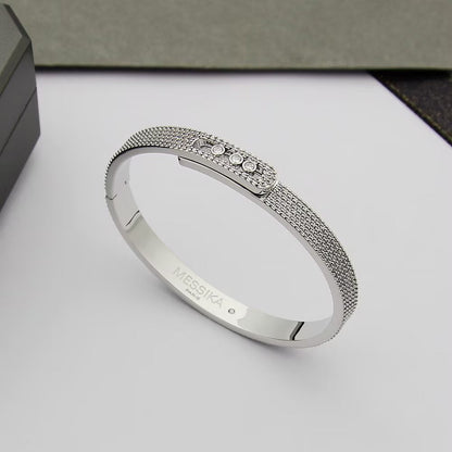 [⭐Aura ]Move Noa Full Pavé Diamond Bangle Bracelet