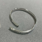 [Aura ]Move Noa Rose Gold Pavé Diamond Bangle Bracelet