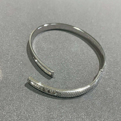 [⭐Aura ]Move Noa Rose Gold Pavé Diamond Bangle Bracelet