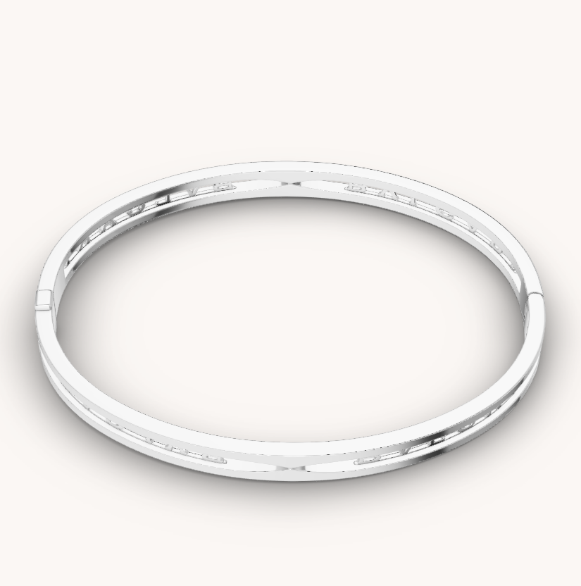 [⭐Veya]ZERO 1 スパイラルロゴ シルバーブレスレット