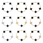 [Aura ]New  CLOVER 5 MOTIF PULSAR STONE BRACELET COLLECTION