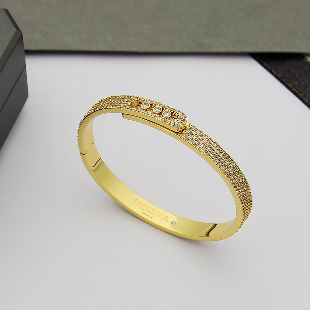 [Aura ]Move Noa Full Pavé Diamond Bangle Bracelet