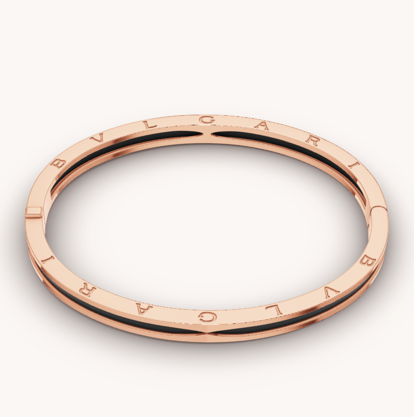 [⭐Veya]ZERO 1 PINKGOLD MIT SCHWARZEM KERAMIKARMBAND