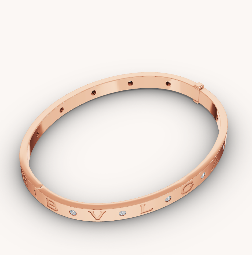 [⭐Veya]ZERO 1 ROSÉGOLD 12 DIAMANTEN ARMBAND