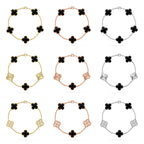 [Aura ]New CLOVER 5 MOTIF ONYXS BRACELET COLLECTION