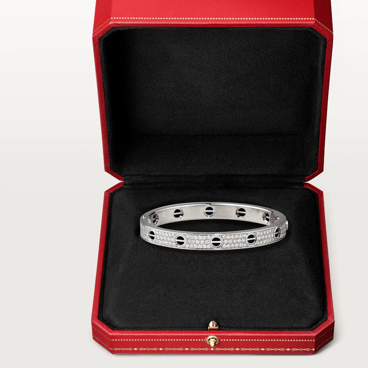 Aura LOVE BRACELET 6.1MM DIAMOND-PAVED CERAMIC