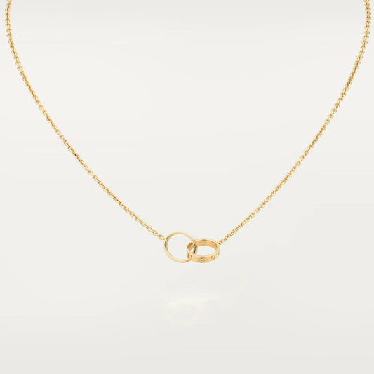 Aura LOVE-HALSKETTE DOPPELRING GOLD