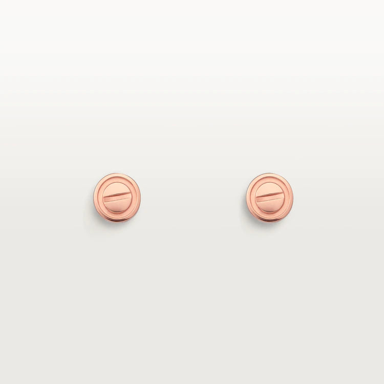 [Spark]LOVE EARRINGS PINK GOLD 10MM