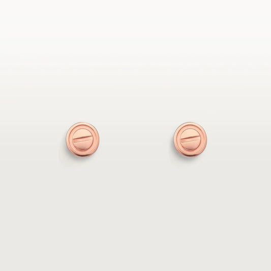 [⭐Aura ]LOVE EARRINGS PINK GOLD 10MM