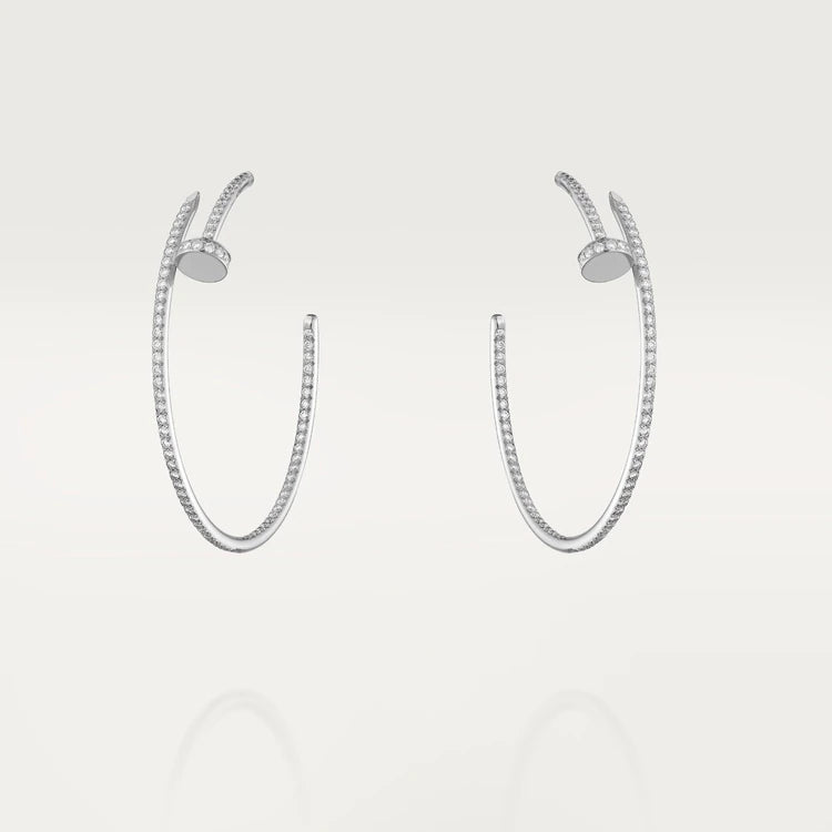 Aura JUSTE EARRINGS FULL DIAMONDS 1.8MM