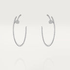 Aura JUSTE EARRINGS FULL DIAMONDS 1.8MM
