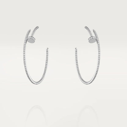Aura JUSTE OHRRINGE VOLLSTÄNDIG MIT DIAMANTEN 1,8 MM