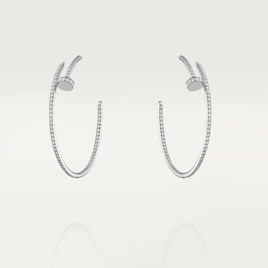 [⭐Aura ]JUSTE EARRINGS FULL DIAMONDS 1.8MM