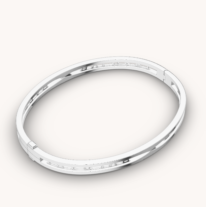 [⭐Veya]ZERO 1 スパイラルロゴ シルバーブレスレット