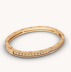 [⭐Veya]ZERO 1 SPIRAL- UND DIAMANTBESETZTES GOLDARMBAND