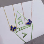 [Aura ] 2026 BUTTERFLY BLUE   NECKLACE